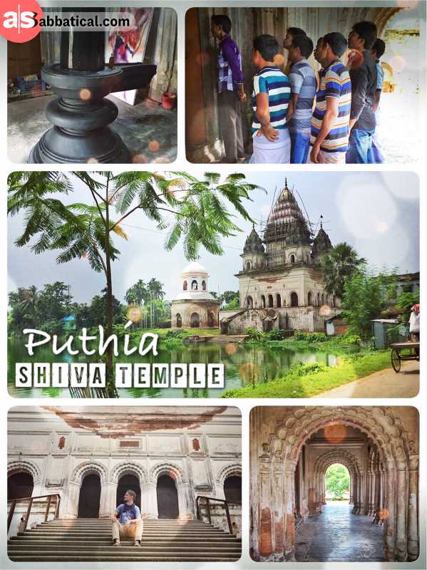 Puthia Shiva Temple - beautiful temple with the largest Shiva Stone in Bangladesh
