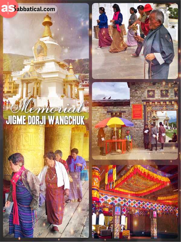 Jigme Dorji Wangchuck Memorial - a huge stupa in memory of the deceased 3rd King of Bhutan