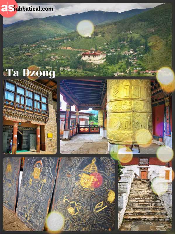 National Museum of Bhutan - a watchtower and an exhibition of Bhutanese culture