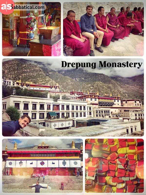 Drepung Monastery - one of Tibet's largest monasteries and historic home of the Dalai Lama