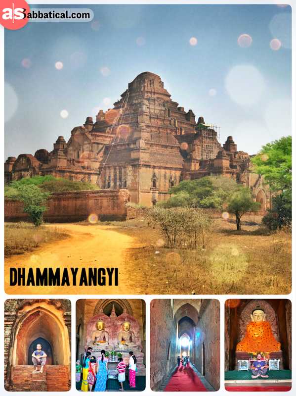 Dhammayan Gyi Temple - largest and widest temple in Bagan, built for the sins of King Narathu