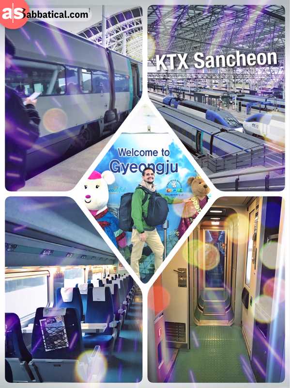 KTX Sancheon - taking the high-speed train across Korea from Seoul via Gyeongju to Busan