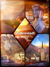 Walenstadt - sitting by the lake, working on my laptop and watching the sun disappear