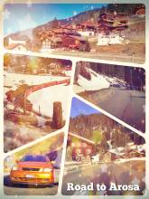 Road to Arosa - on once 365 curves from the mountain city Chur to the Arosa ski resort