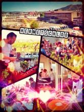 Hermetschloo Kantine - dancing on the rooftop high above Zurich, overlooking the city and mountains