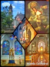 Manila Cathedral - Roman Catholic basilica at the Plaza de Roma in Manila City