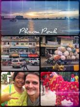Phnom Penh - exploring the capital of Cambodia and Mekong River on a local bike taxi