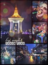 Phnom Penh by night - sightseeing by night after eating fried frogs and balut (chicken fetus)