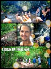 Kirirom National Park - enjoying the fresh air and cold waterfall after a short forest hike
