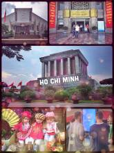 Ho Chi Minh Mausoleum - passing by the resting place of the former leader without entering
