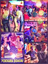 Pokhara Dohori - singing and dancing with a Nepalese band in Kathmandu
