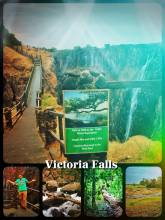 Victoria Falls - off season at the most touristic spot in Africa, only a little stream of water