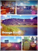 Orange River - crossing the border to South Africa through the greenest oasis I have seen in Namibia