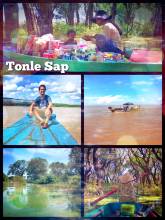 Tonle Sap - floating on the largest lake of Cambodia in a small boat with a guide