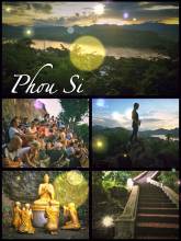 Mount Phou Si - enjoy a panoramic view and sunset after quite a steep ascent