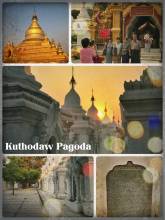 Kuthodaw Pagoda - Buddhist inscriptions in the world's largest book on 700 marble stones
